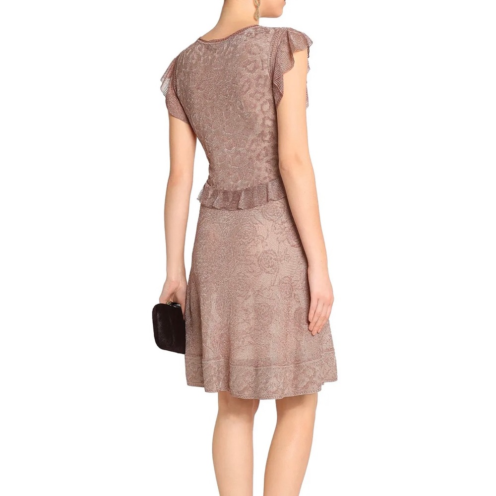 Roberto Cavalli Ruffle-trimmed Crochet-knit Dress - Picture 5 of 16